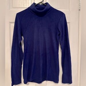 Women's Blue Turtleneck Sweater